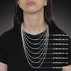Sterling Silver 1.7mm Rope Chain Anklet for Women Thin Diamond Cut Nickel Free Italy 9.5 inch view 3