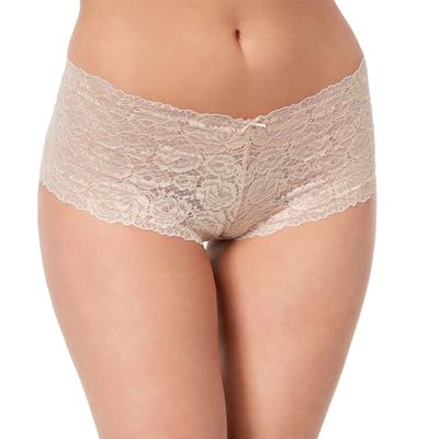 INC International Concepts Women's Plus Lace Boyshort Panty (Large, Frappe)