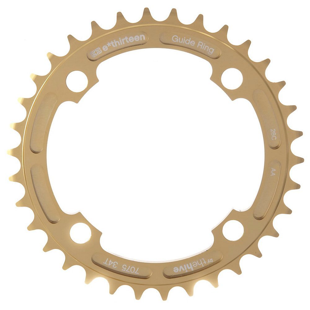 e thirteen by the hive 38T Guidering, 7075-T6, Gold Ano