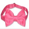 Vesuvio Napoli Men's Dress Vest & BowTie Solid HOT PINK FUCHSIA Color Bow Tie Set size 4XL view 3