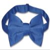 Vesuvio Napoli Men's Dress Vest & BowTie Solid ROYAL BLUE Color Bow Tie Set size 3XL view 3