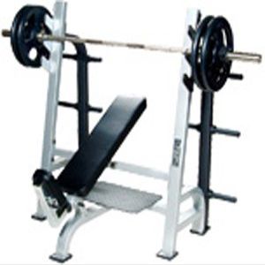 York Barbell 54038 St Olympic Incline Bench withGun Racks , White
