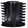 2 Sided Vertical Dumbbell Rack - Black Accommodates 8 pairs Rubber Hex or Chrome