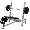 ST Olympic Decline Bench with Gun Racks - Silver view 1