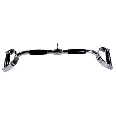 Chrome Pro Style Lat Bar with Rubber Ergo Grips Revolving 24