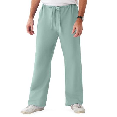 Medline 900JSSL-CM ComfortEase Unisex Reversible Scrub Pant with Drawstring Waist, Regular Inseam, Seaspray, Large