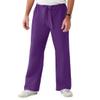 Medline ComfortEase Unisex Reversible Drawstring-Waist Scrub Pants, Rich Purple, Size X-Large, Regular Inseam view 1