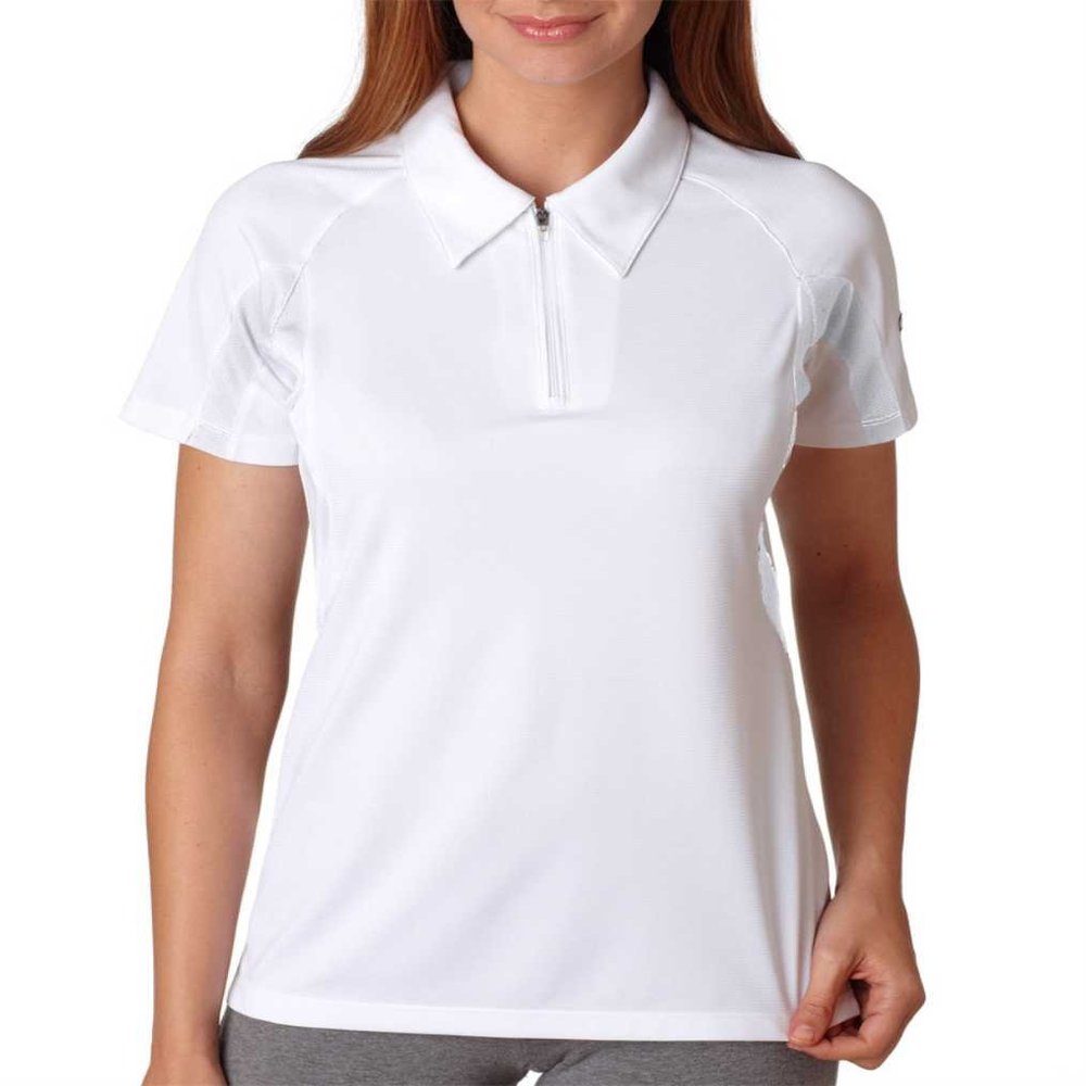 Champion Women's Double Dry Performance Polo, White, Large
