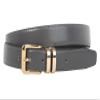1 1/8 Inch Clamp On Gold One Size Fits All Faux Leather Belt Size: One-size-fits-all Color: Grey