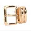 1 1/8 Inch Clamp On Gold One Size Fits All Faux Leather Belt Size: One-size-fits-all Color: Grey view 2