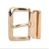 1 1/8 Inch Clamp On Gold Buckle One Size Fits All Faux Leather Belt Size: One-size-fits-all Color: Brown view 2