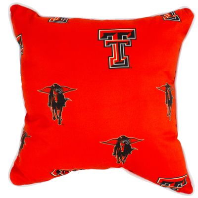 College Covers Everything Comfy Texas Tech Red Raiders 16" x 16" Decorative Pillow
