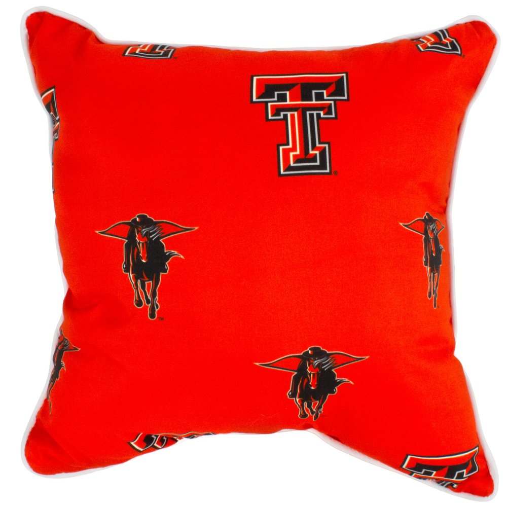 College Covers Everything Comfy Texas Tech Red Raiders 16" x 16" Decorative Pillow
