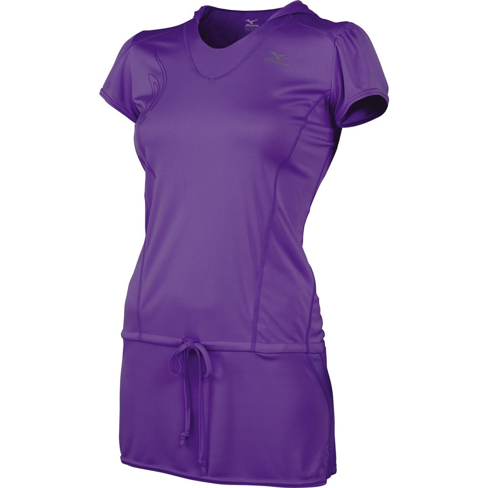 Mizuno Women's Meridian Running Tunic, Pansy, X-Small