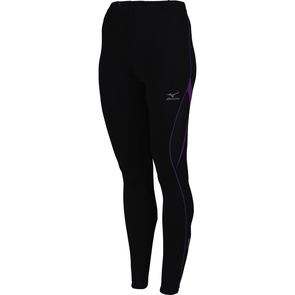 Mizuno Women's Wildwood Running Tight, Black-Pansy, Small