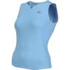 Mizuno Women's Nirvana Sleeveless Running Tee Shirt, Alaskan Blue, Large view 1