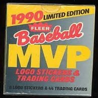 FLEER 1990 Limited Edition MVP Sealed Box w/ 44 Cards + 6 Logo Stickers- Ripken, Bondsm Griffey, Gwynn, Clemens + More