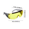 Allen Company Safety Glasses - Ballistic Eye Protection for Men and Women - Shooting Accessories That Work with Prescription Glasses - ANSI Z87.1 Impact Resistance - Amber view 3