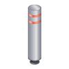 Gorilla Post 48 in. Gray Magnetic Bollard with 2 Red Reflective Stripes, Add On Kit view 1