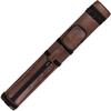 Action 34" Long Pool Cue Hard Carrying Case - Holds 2 Butts & 2 Shafts Separate Molded Tubes Large Zippered Accessory Pockets Adjustable 1" Vinyl Carrying Strap Fits up to 32" Shaft/Butt Burgandy view 2