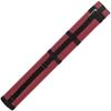 Action 34" Long Pool Cue Hard Carrying Case - Holds 2 Butts & 2 Shafts Separate Molded Tubes Large Zippered Accessory Pockets Adjustable 1" Vinyl Carrying Strap Fits up to 32" Shaft/Butt Burgandy view 3