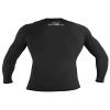 O'Neill Wetsuits Men's Basic Skins UPF 50+ Long Sleeve Rash Guard, Black, M view 3
