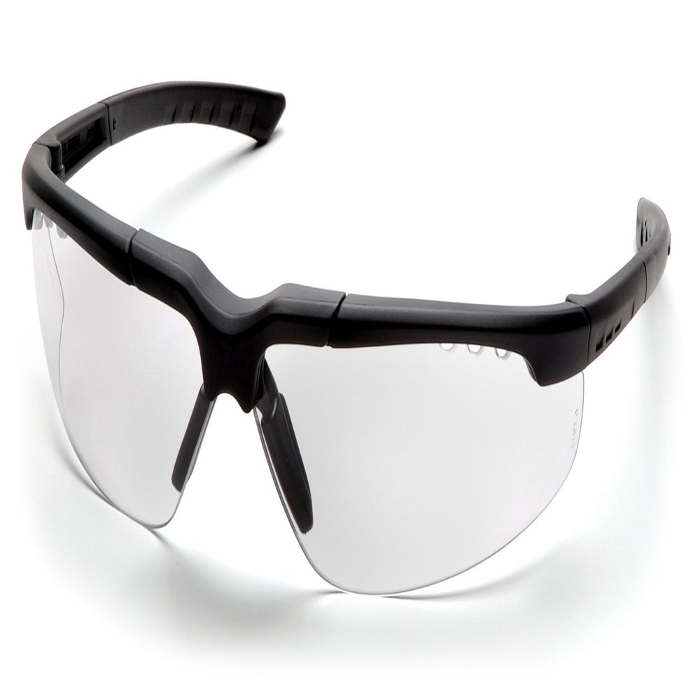 Pyramex Reatta Safety Eyewear, Infinity Blue Lens With Charcoal Frame