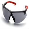 Pyramex Onix Safety Eyewear, Gray Lens With Black/Red Frame view 1