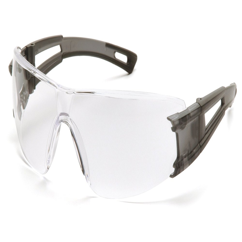 Pyramex Endeavor Safety Eyewear, Clear Lens With Translucent Gray Temples