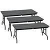 Set of 3 Black Breakable Tables for Wrestling Action Figures view 1