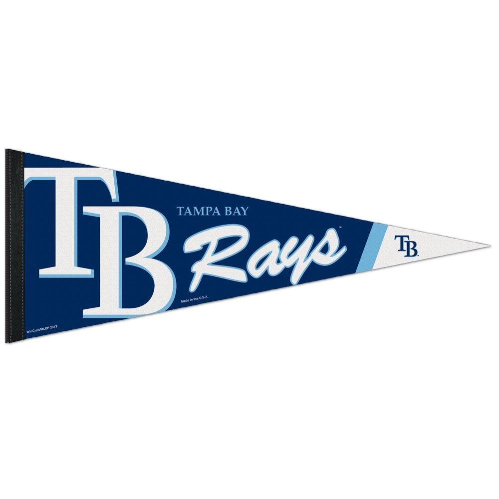 WinCraft MLB 85447013 Tampa Bay Rays Premium Pennant, 12" X 30"