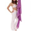 BellyLady Stunning Handmade Chiffon Belly Dance Veil For Practice-Purple view 3