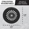 EzyRoller Replacement Wheels 96 mm - Set of 2 - Fits Classic, Drifter, and Junior Only view 2