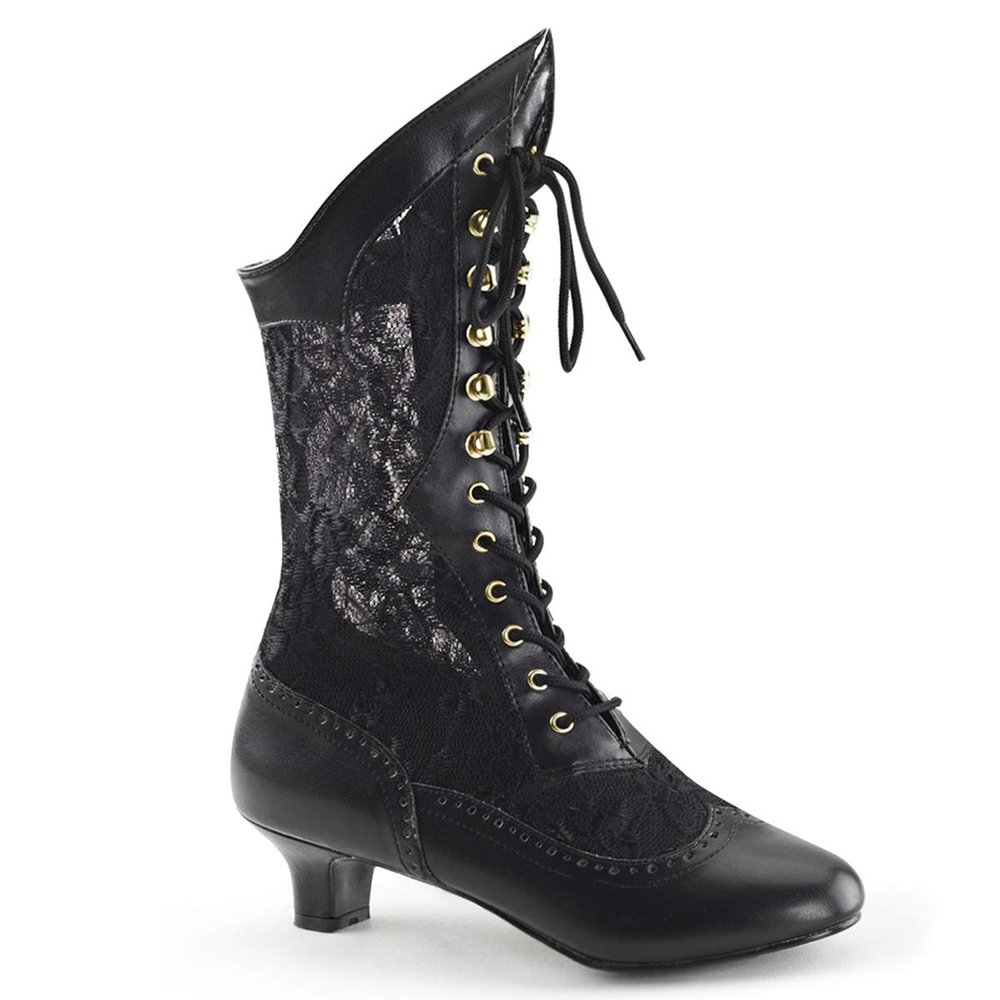 Funtasma by Pleaser Women's Dame-115 Boot,Black Polyurethane,6 M US