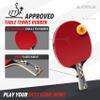JOOLA Carbon Pro Professional Ping Pong Paddle - Racket with Carbonwood Technology & Red/Black JOOLA 4 You Rubber - Table Tennis Racket Designed for Speed view 2