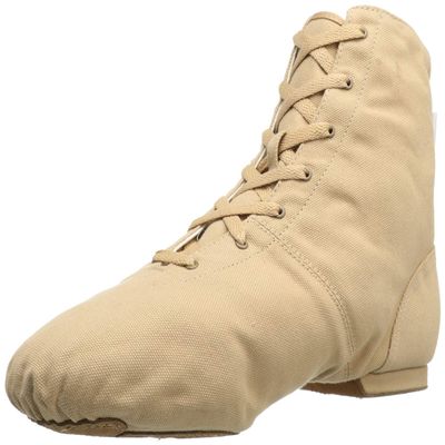 Sansha Soho Lace-Up Jazz Shoe,Flesh,12 M US Women's/8 M US Men's