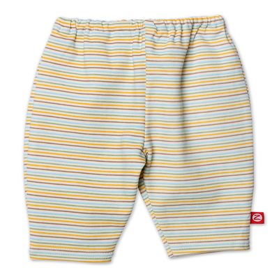 Zutano Mini Stripe Organic Legging, Blue, 3 Months (0-3 months)
