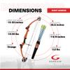 Genesis Original Compound Bow & Arrow Kit- Adjustable Riser, 15"-30" Draw Length, 10-20 lb Draw Weight, All Skill Levels, Draw Hand - Right, Orange view 3