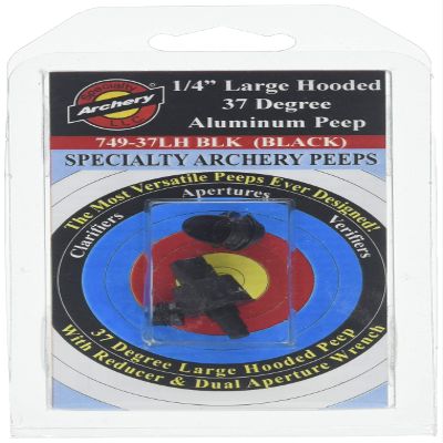 Specialty Archery Hooded Peep Black 1/4 in.