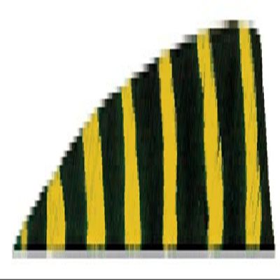 1C 5 YEL RW SHIELD BACK BAR