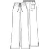 Cherokee Women's Fashionable Flare Leg Drawstring Pant, White, 2X-Large view 4