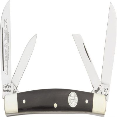 Frost Cutlery BUC6682BH Little Bear & Bull Horn, Black