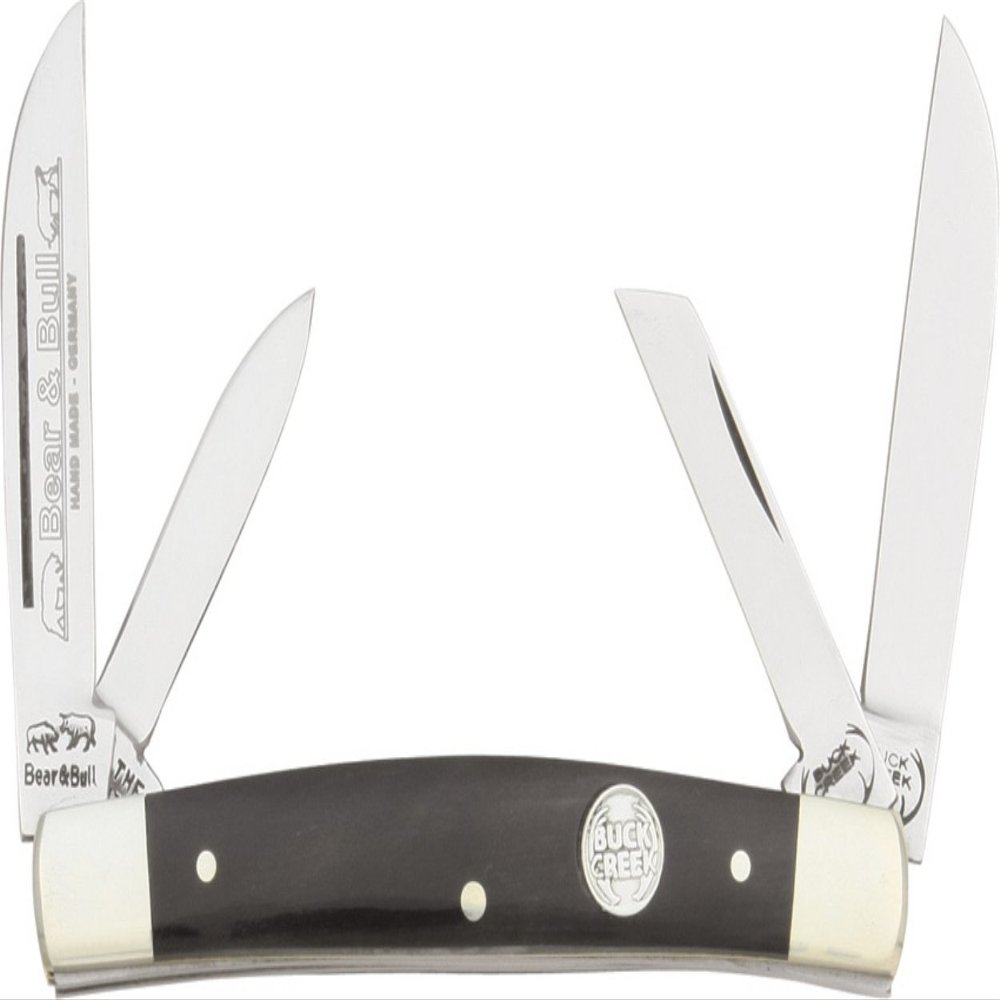 Frost Cutlery BUC6682BH Little Bear & Bull Horn, Black