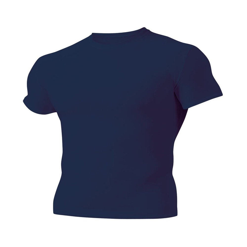 A4 Drop Ship Adult Short Sleeve Compression Crew, 2XL, Navy