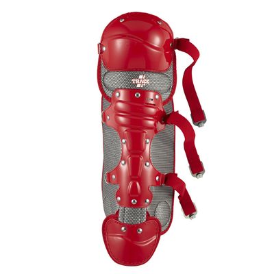 Adams Trace Youth Female Single Knee Leg Guard (11-Inch, Scarlet)