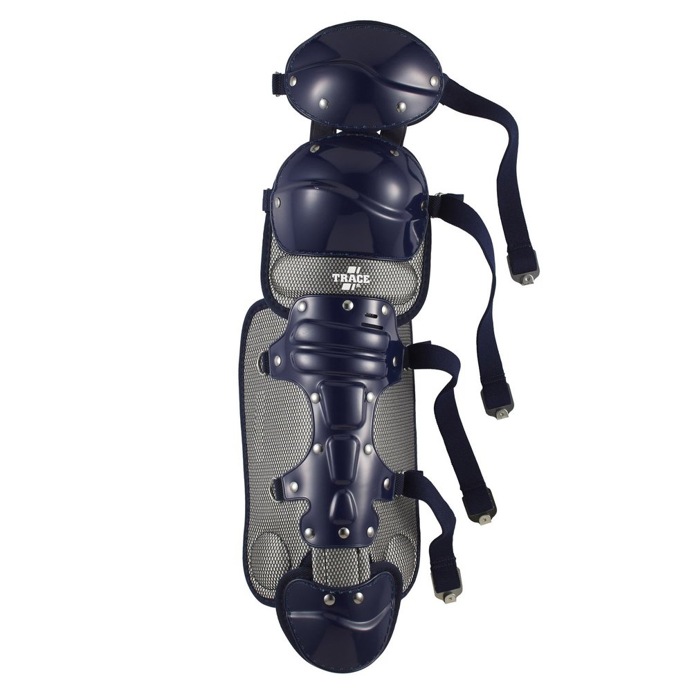Adams Trace Female Softball Double Knee Leg Guards (15-Inch, Navy)