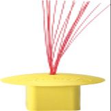Markwort Yellow Base Plug w/Red Bristles