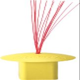 Markwort Yellow Base Plug w/Red Bristles