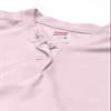 Soffe Big Girl's Dri 2-Button Henley Shirt, Soft Pink, Small view 2