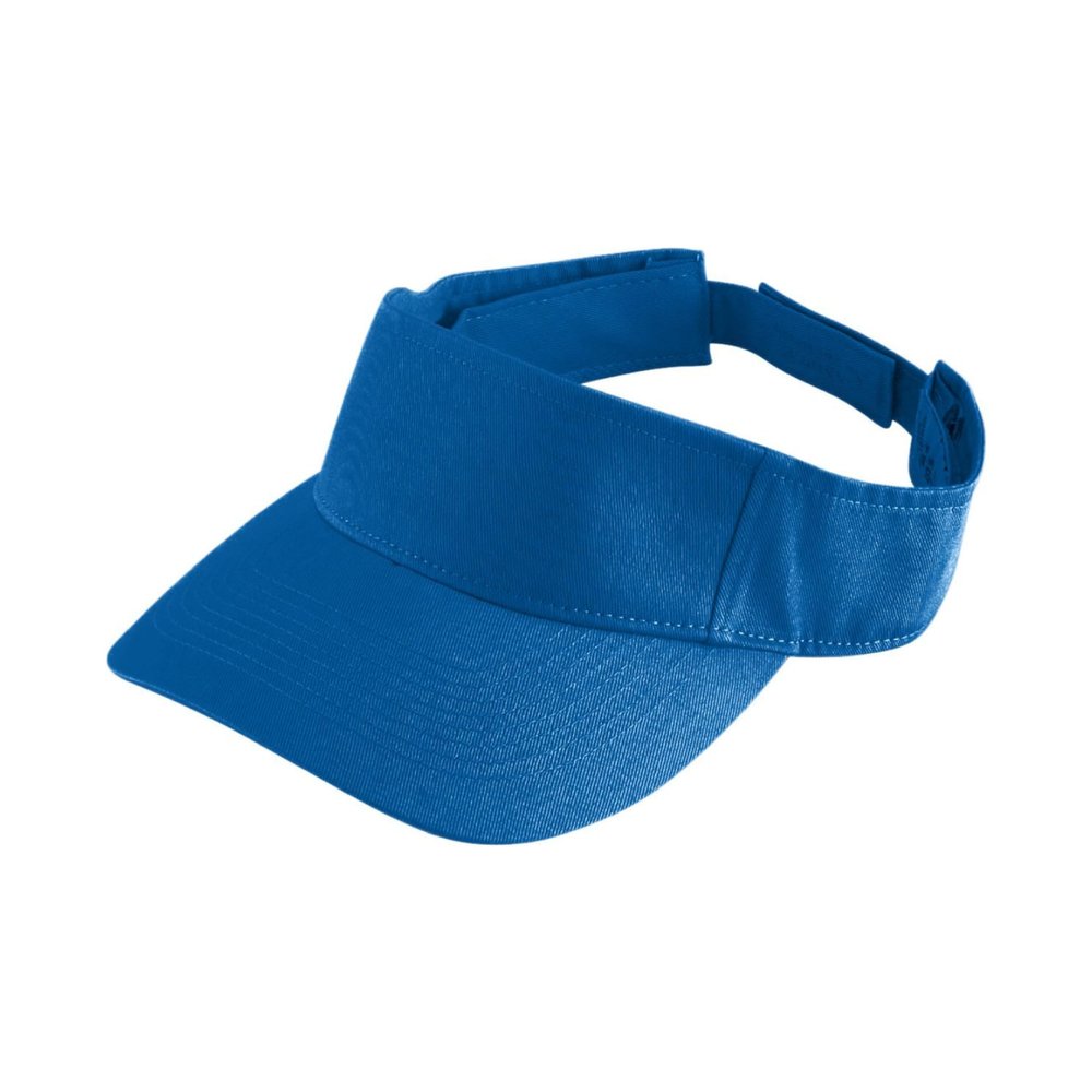 Augusta Sportswear Sport Twill Visor Royal OS
